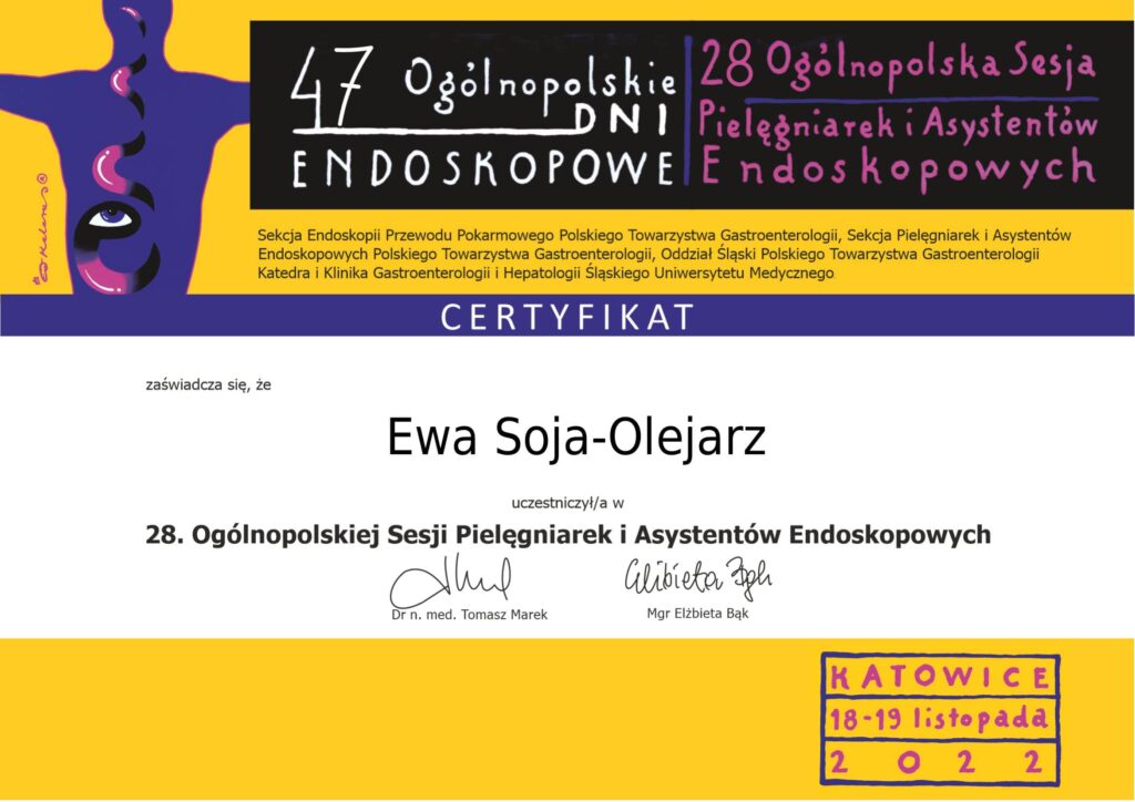 Ewa Soja-Olejarz endoskopia